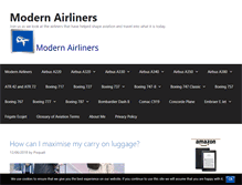 Tablet Screenshot of modernairliners.com